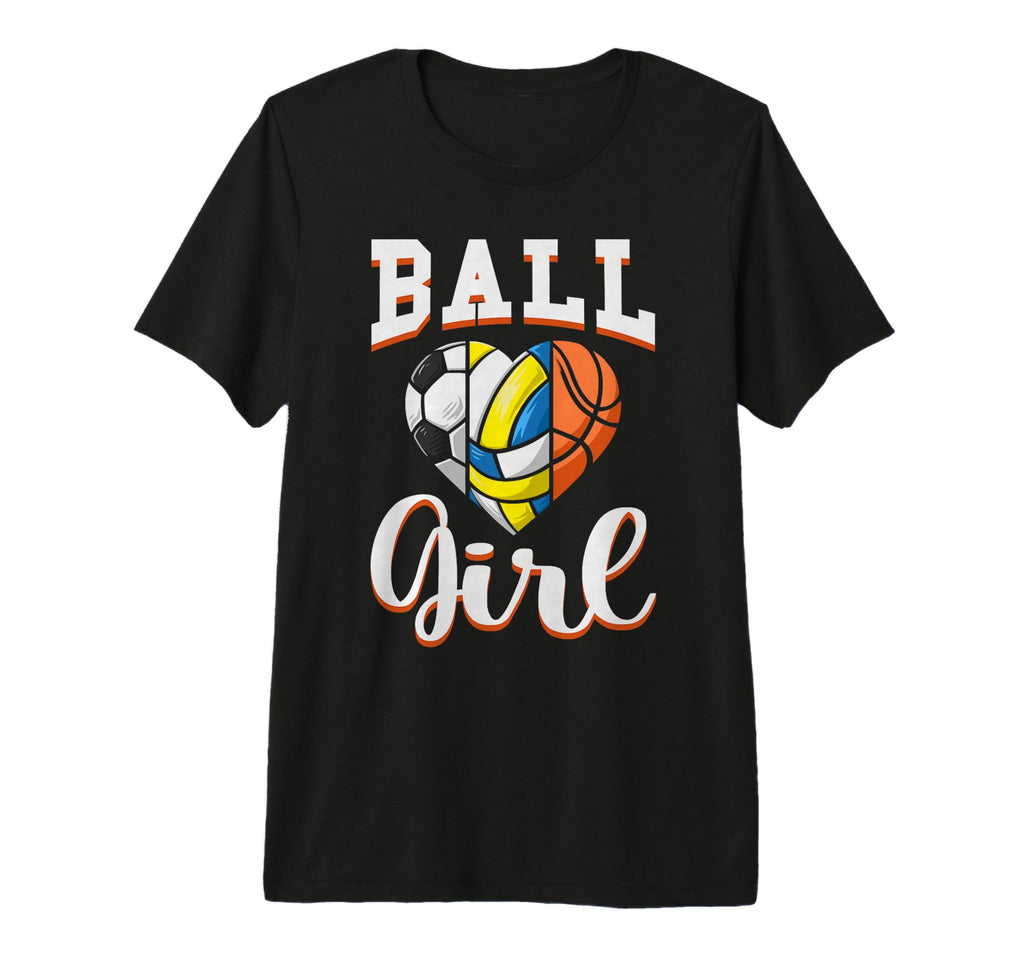 Ball Sports Heart Soccer T-Shirt - Casual Everyday Wear Men Women