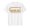 Soccer Game Day Rainbow T-Shirt - Unique Graphic for Adults