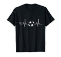 Soccer Heartbeat Soccer Player Gift T-Shirt - Trendy Graphic Men Women