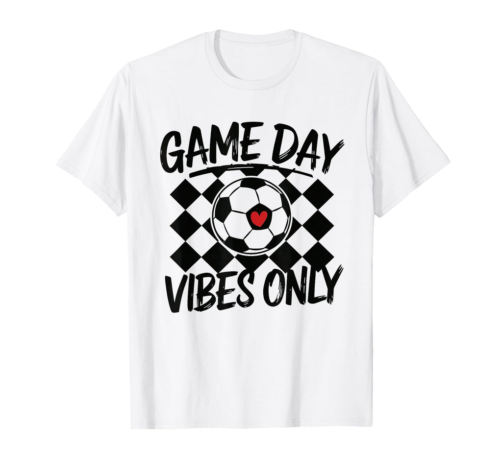 Groovy Soccer Soccer Game Day Vibes T-Shirt - Aesthetic Graphic Men Women