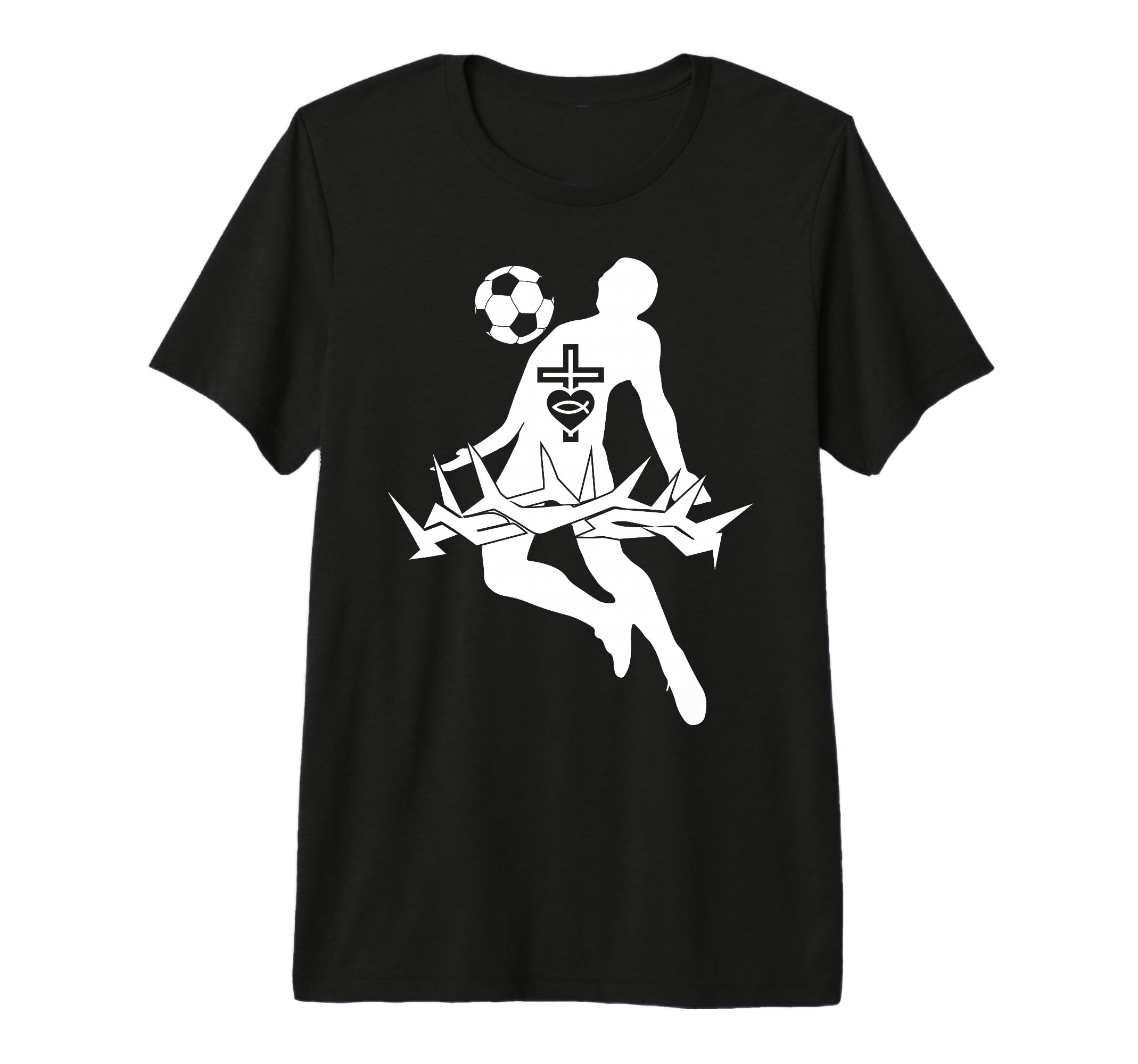 Religious Jesus Soccer Christ God Soccer T-Shirt - Trendy Graphic Unisex
