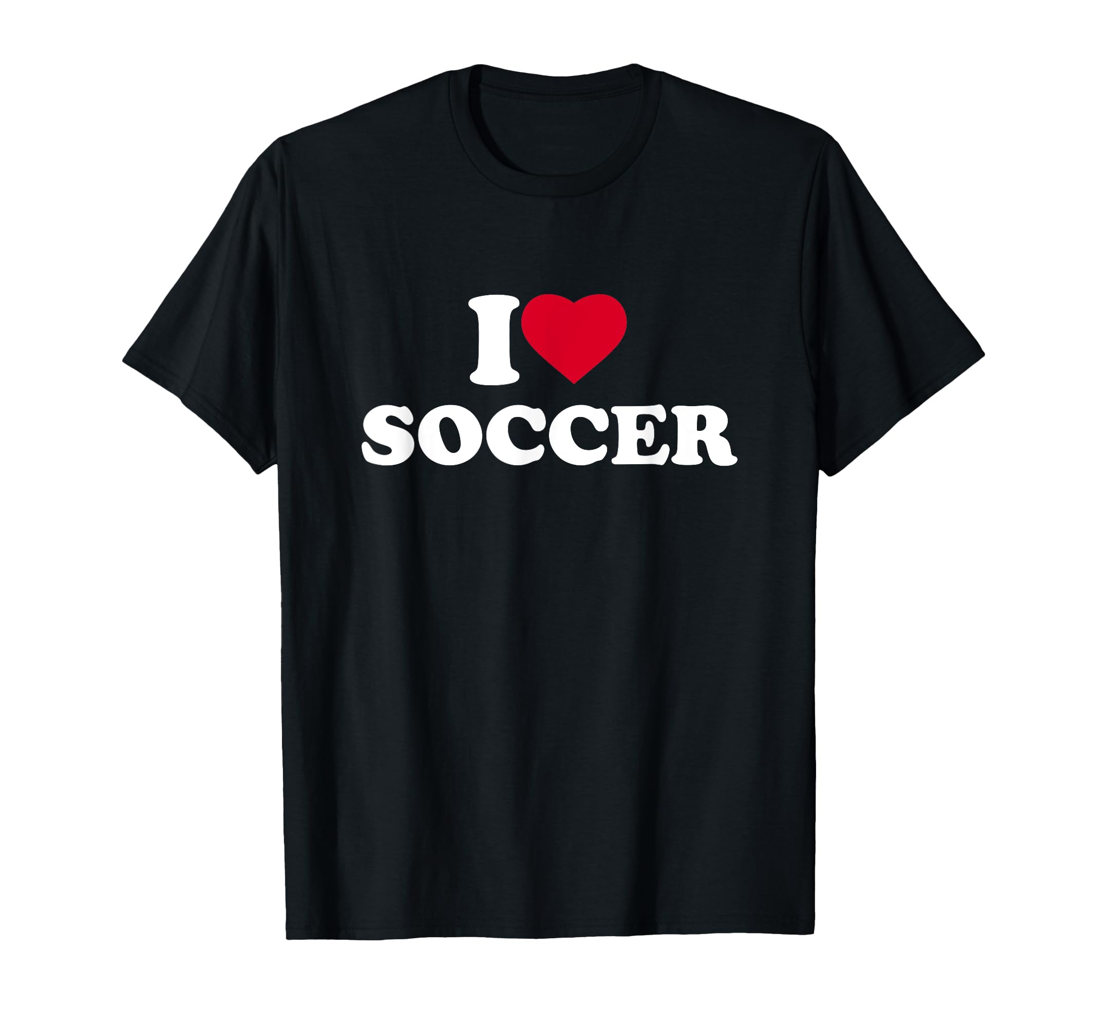 I Love Heart Soccer Lover Player T-Shirt - Casual Everyday Wear Unisex