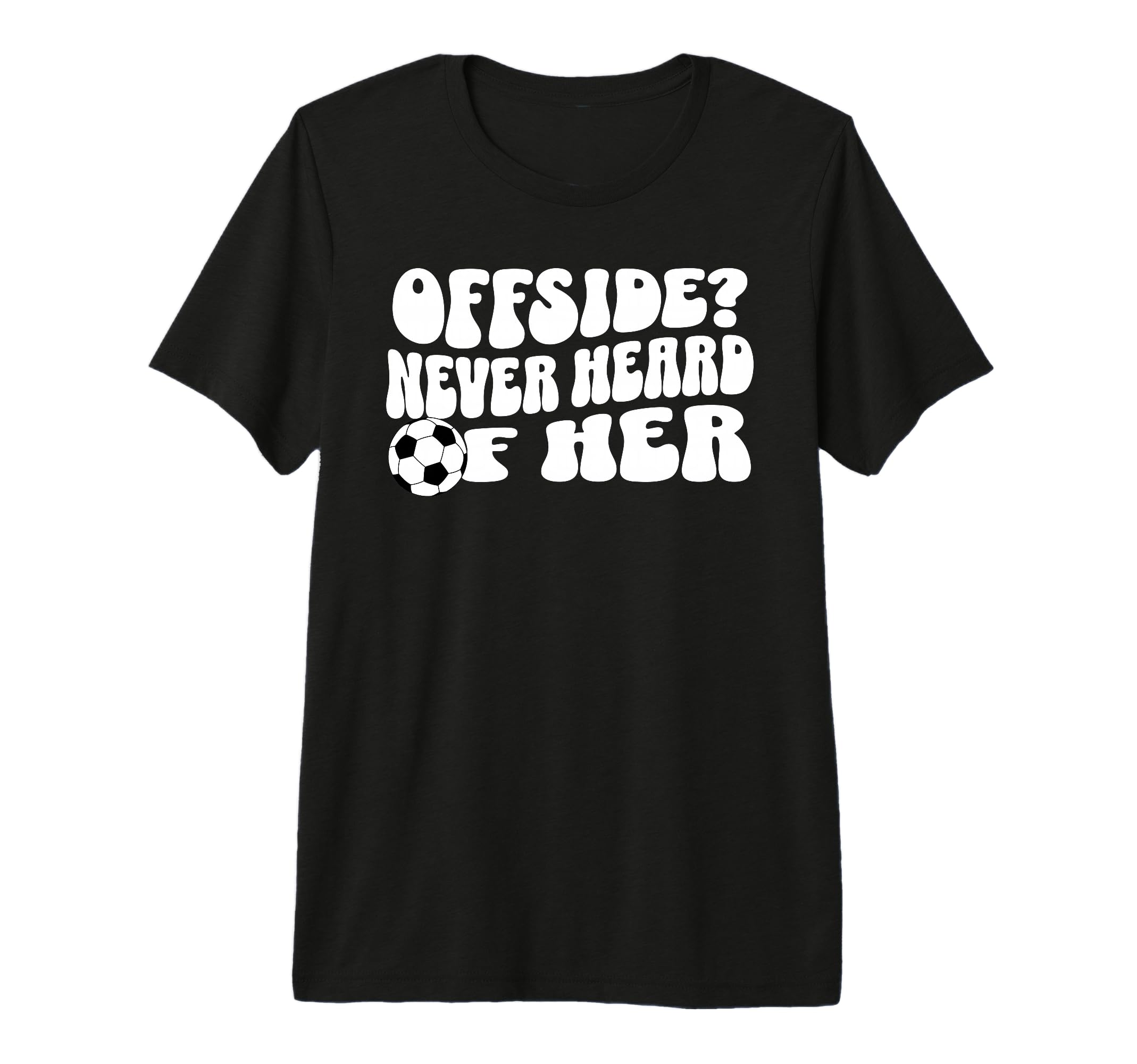 Goalgetter Soccer Mom Offside Never T-Shirt - Unique Graphic Men Women