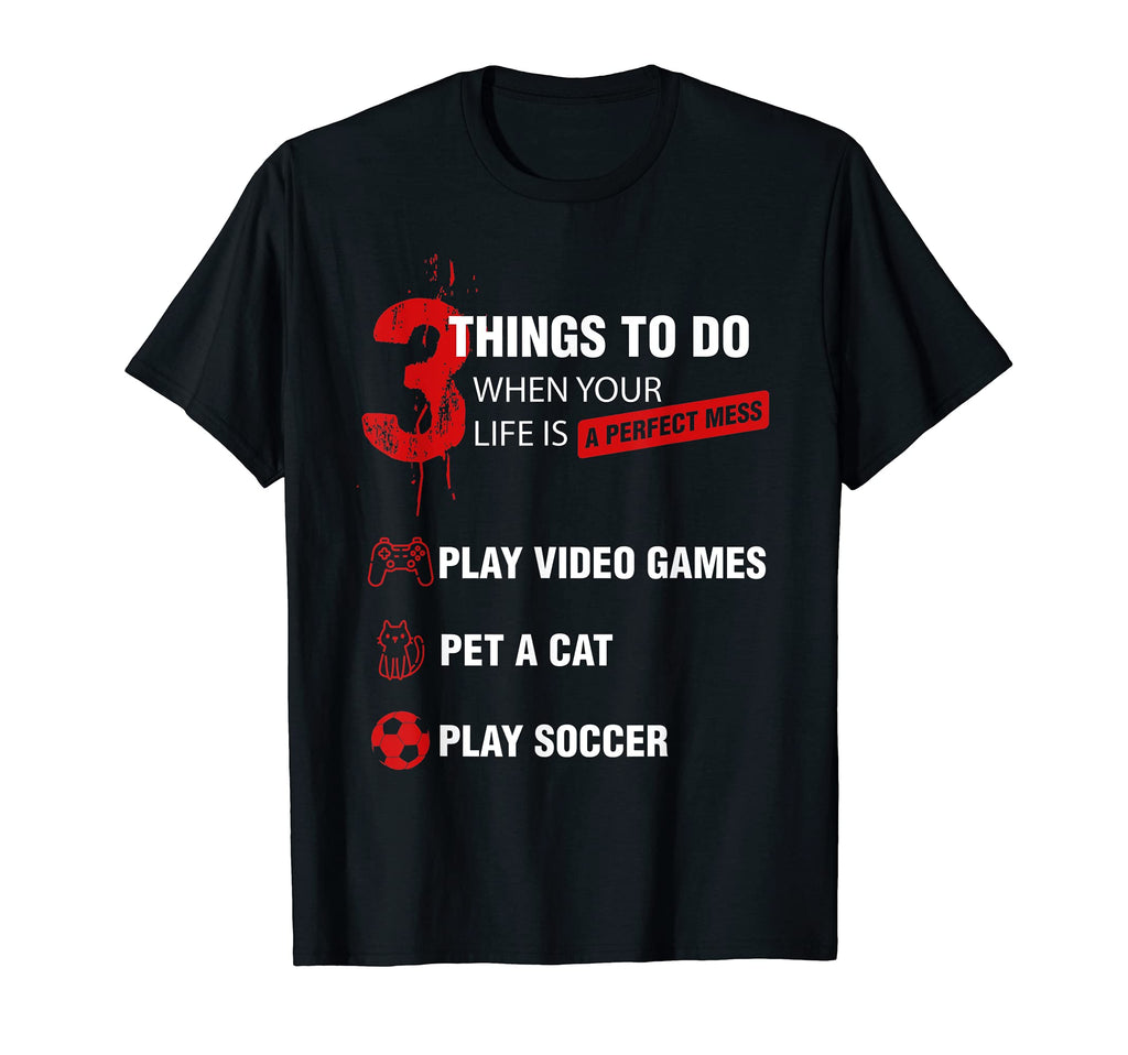 Mens Things To Do When Your Life Is T-Shirt - Minimalist Print for Adults