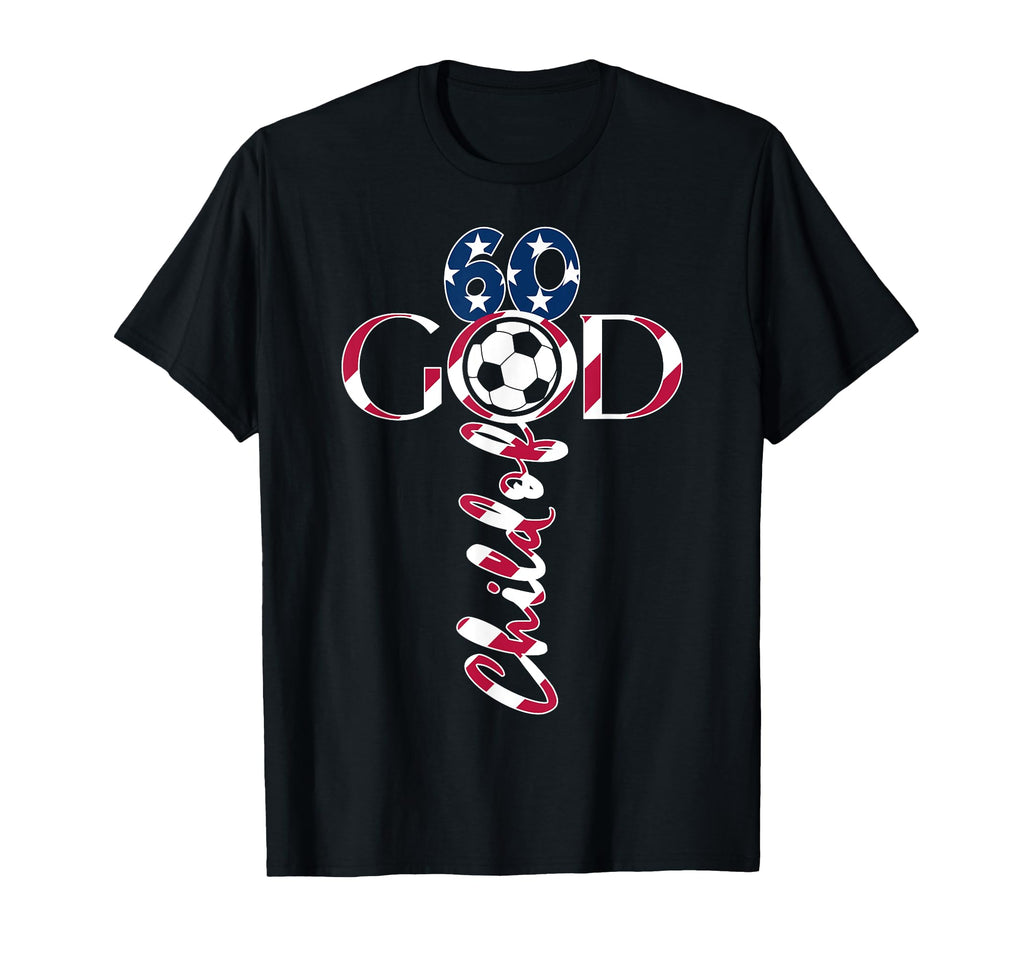 Jesus 60 Years Child God Soccer 60Th T-Shirt - Trendy Graphic for Adults