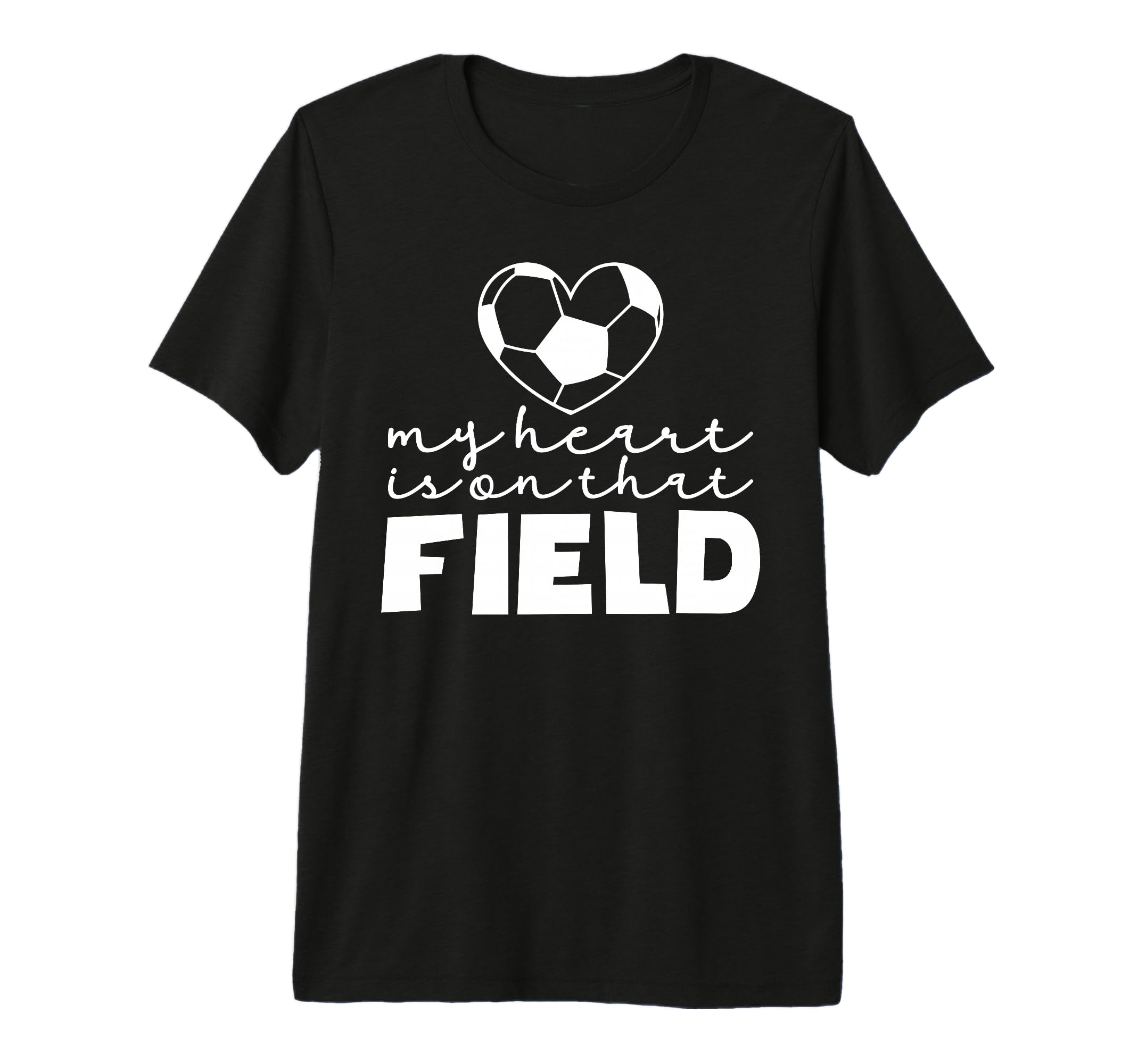 My Heart Is That Field Soccer Mom Soccer T-Shirt - Graphic Print Unisex