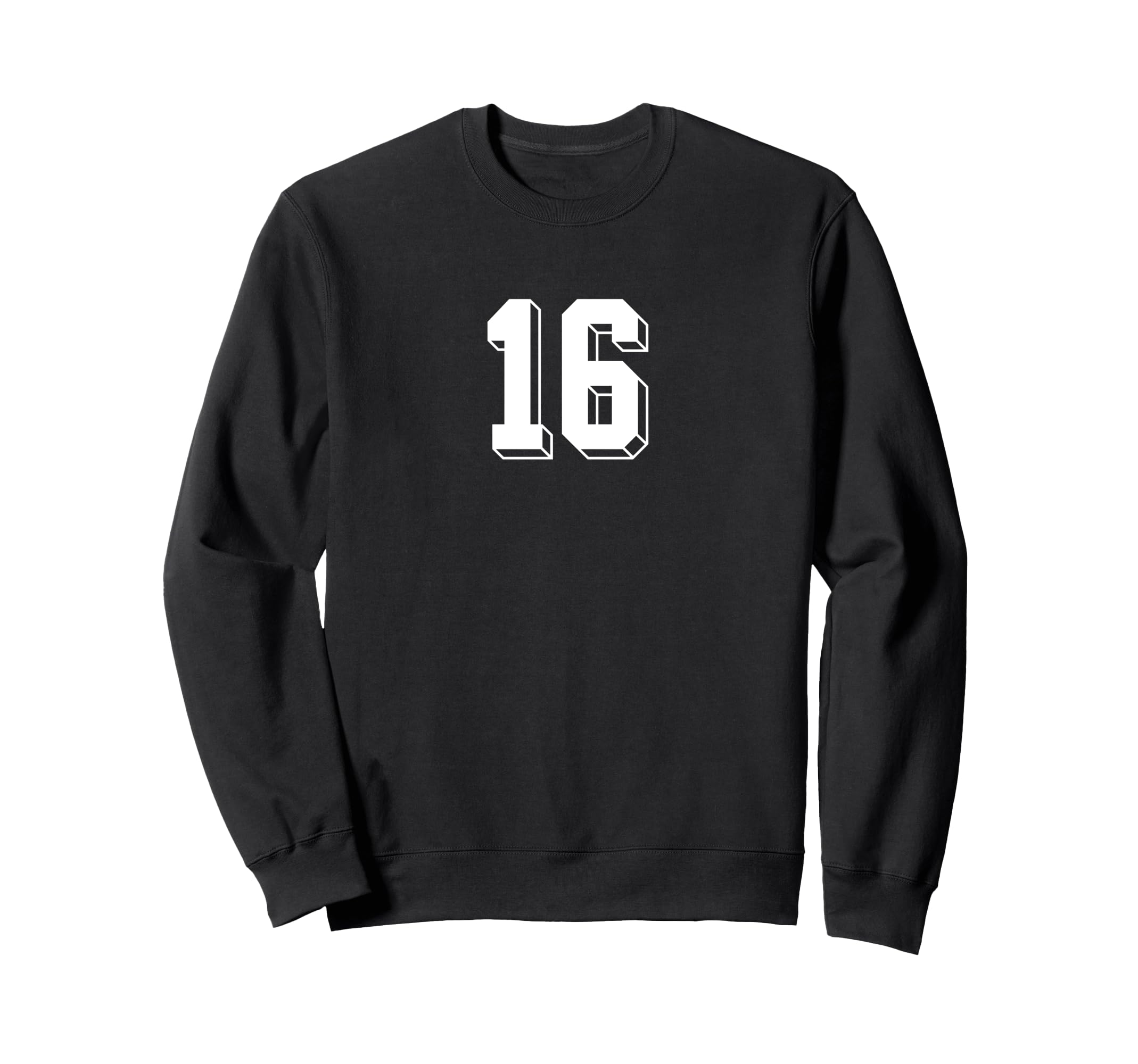 Number 16 80S 90S Soccer Team Sweatshirt - Custom Art Print for Adults