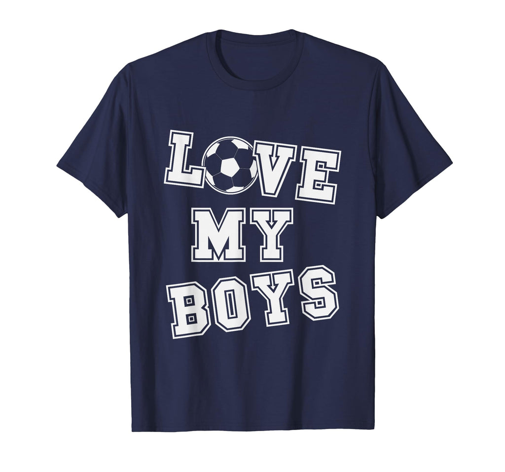 Love My Soccer Dad And Soccer Mom T-Shirt - Minimalist Print for Adults