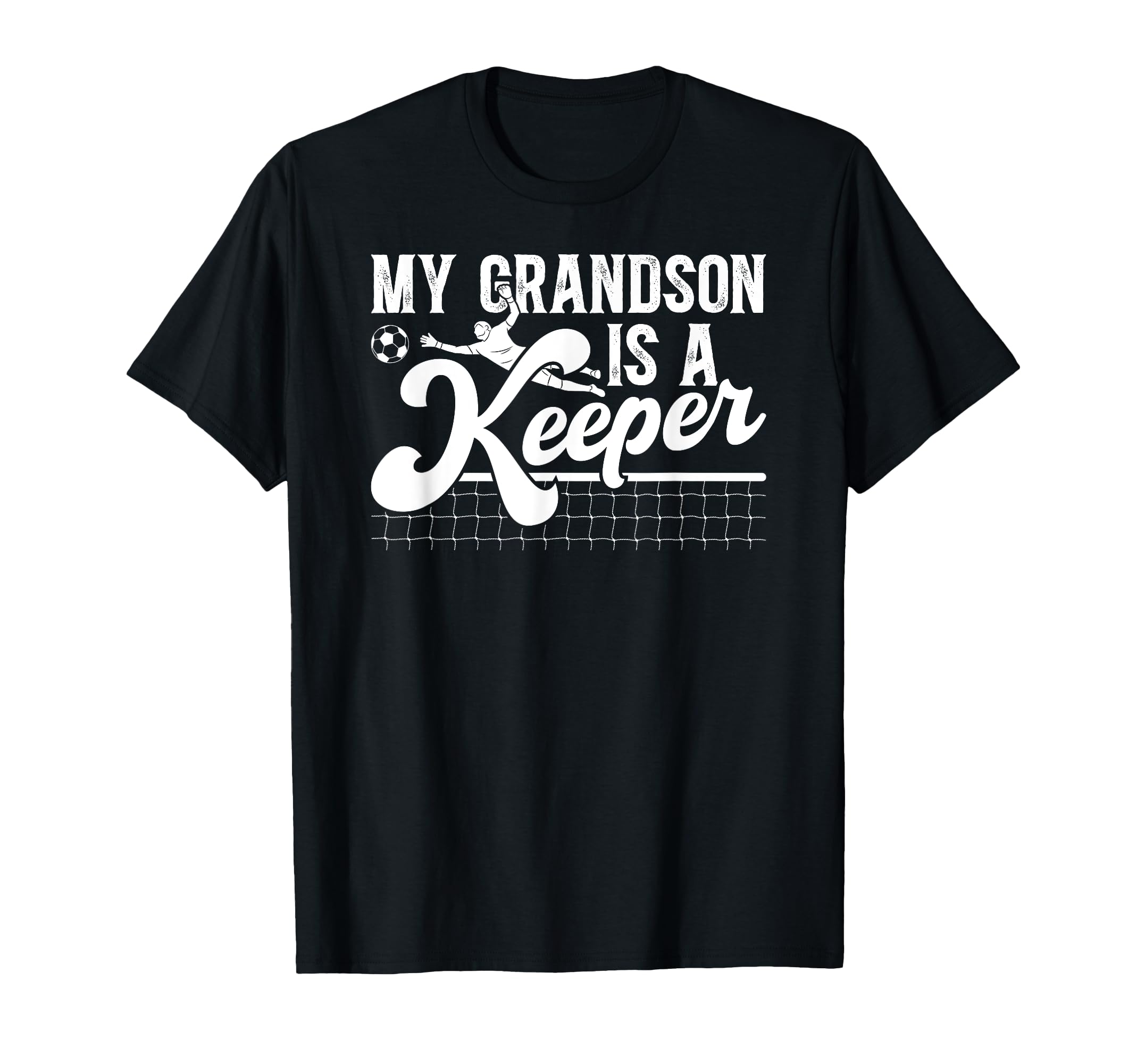 Proud Soccer Keeper Papa Soccer Goalie T-Shirt - Minimalist Print Unisex