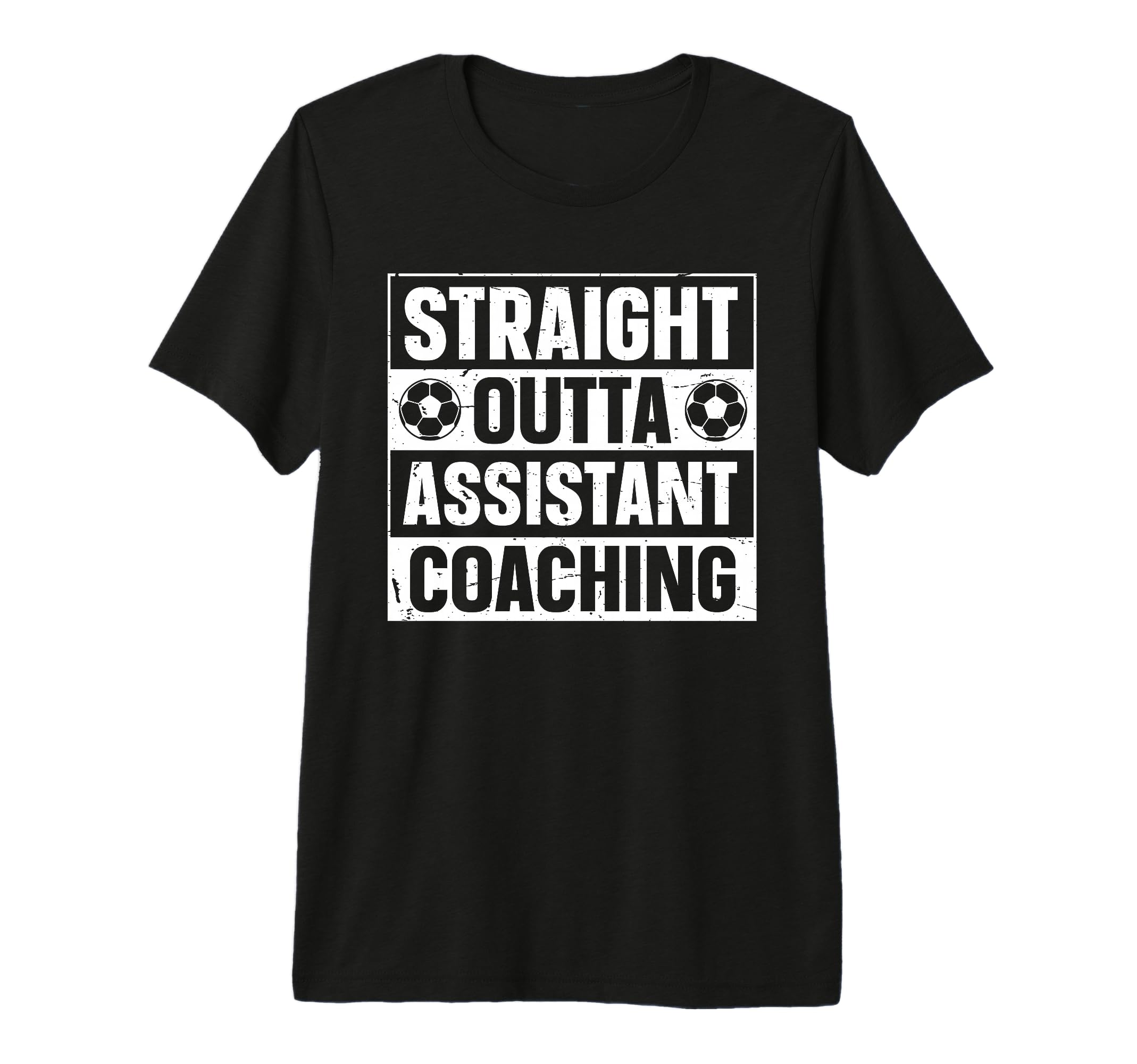 Straight Outta Soccer Assistant T-Shirt - Aesthetic Graphic Unisex