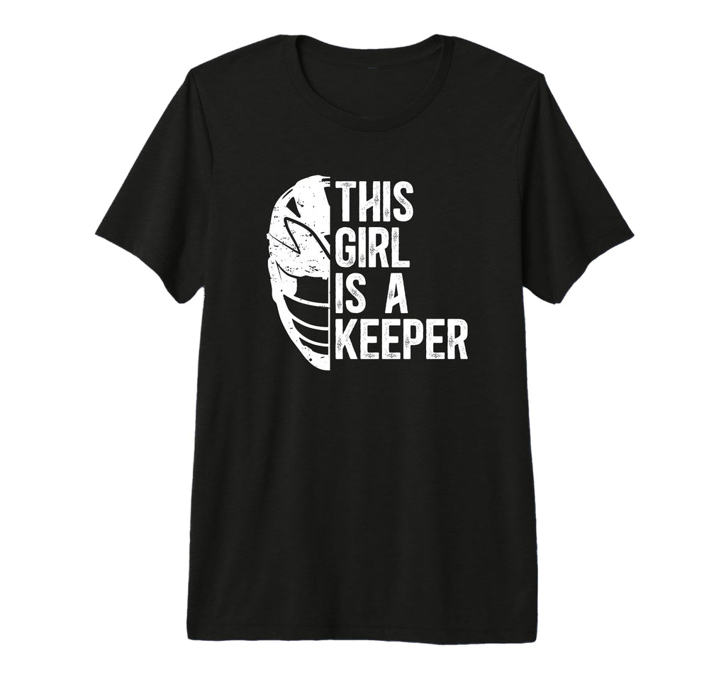 This Is Lacrosse Keeper Female T-Shirt - Casual Everyday Wear for Adults