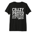 Crazy Proud Hockey Goalie Grammy Hockey T-Shirt - Trendy Graphic Unisex