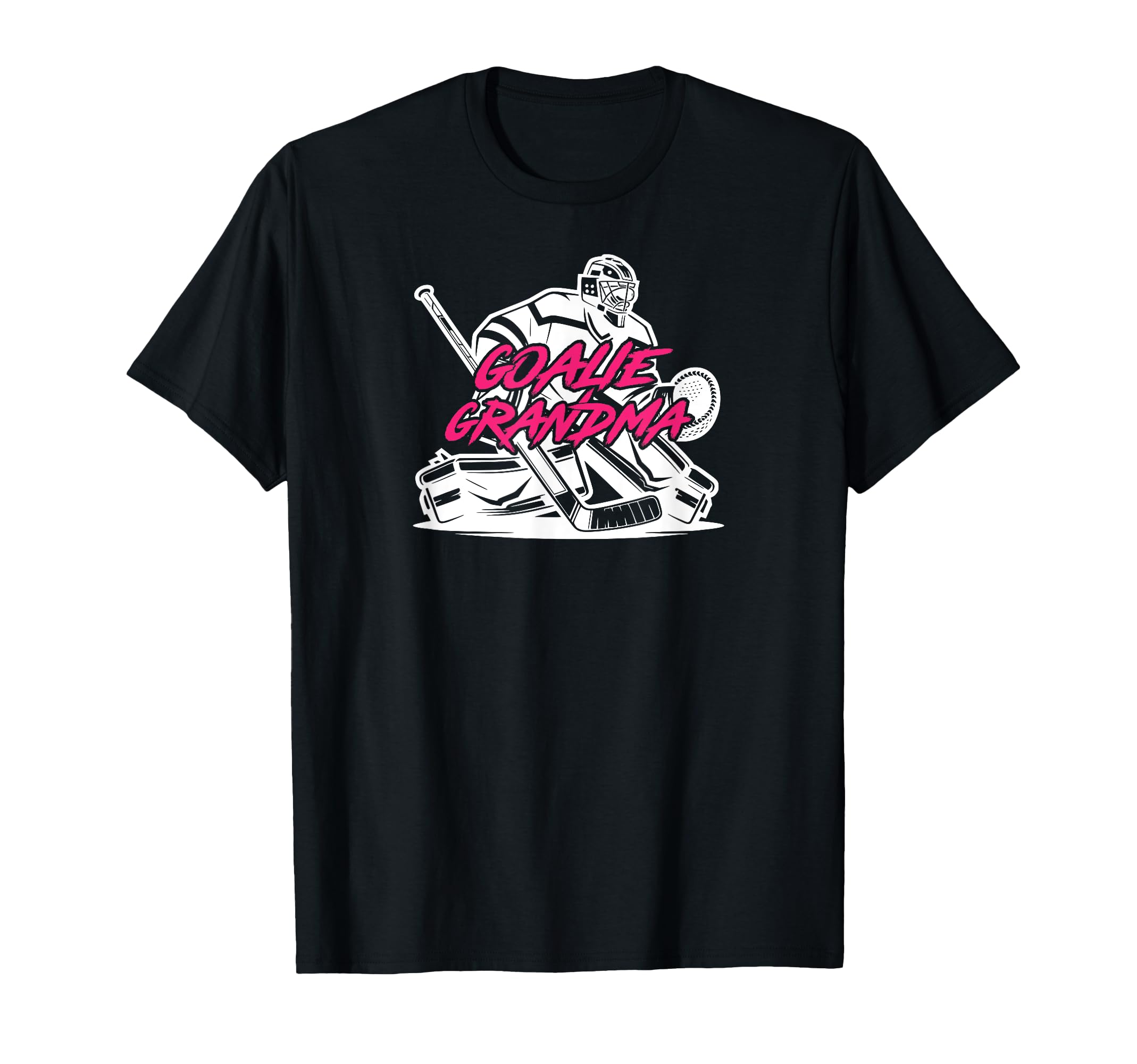 Ice Hockey Goalie Grandma Hockey T-Shirt - Custom Art Print Men Women