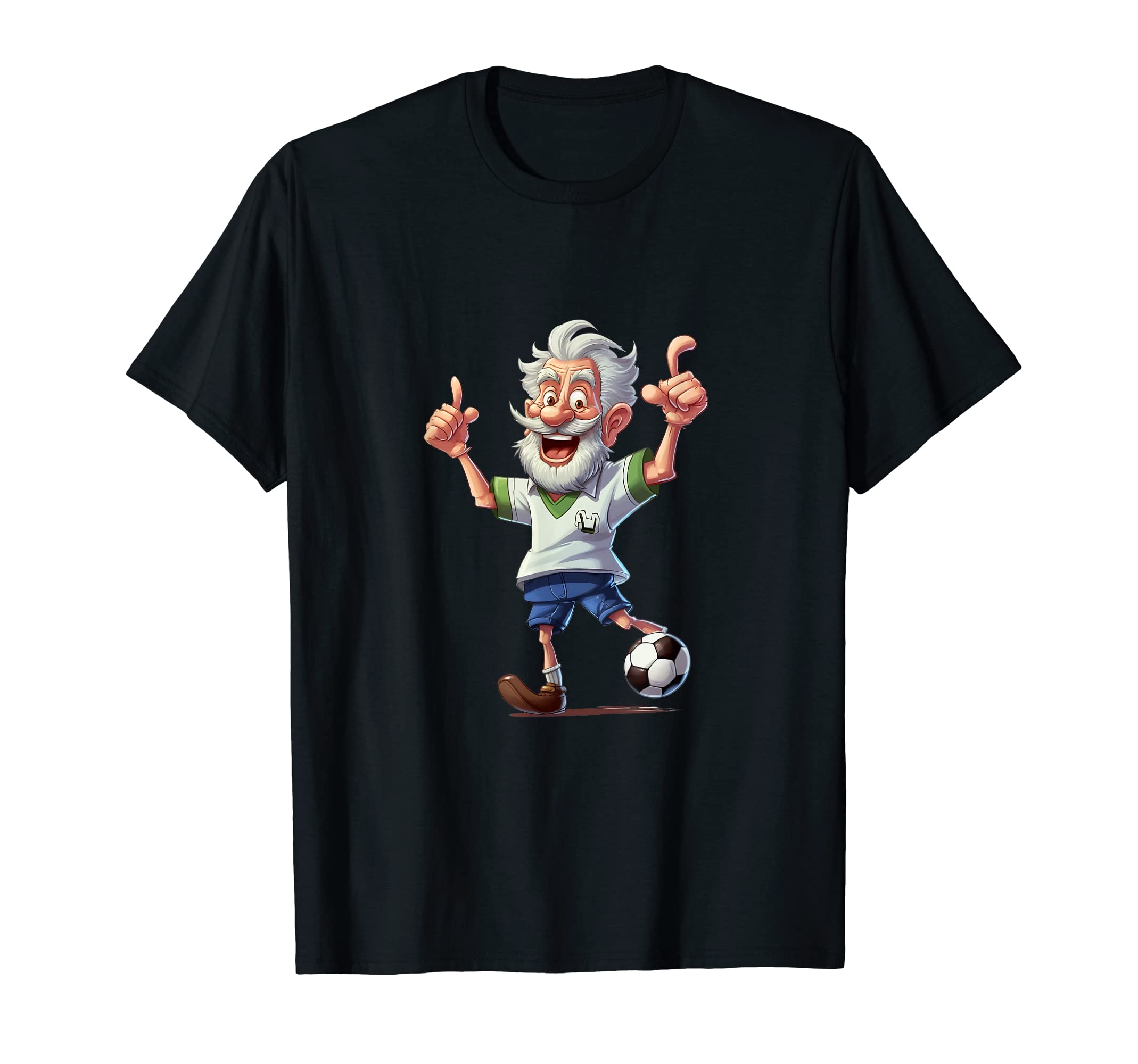 Soccer Grandpa Grandfather Soccer T-Shirt - Streetwear Style for Adults