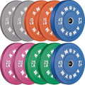2 Inch Bumper Plates，10-500lbs，Barbell Rubber Olympic Weight Plates Set for Home Gym, Strength Training & Weight Lifting, Multiple Options Colors