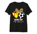 Game Day Vibes Funny Soccer Softball T-Shirt - Novelty Apparel for Adults