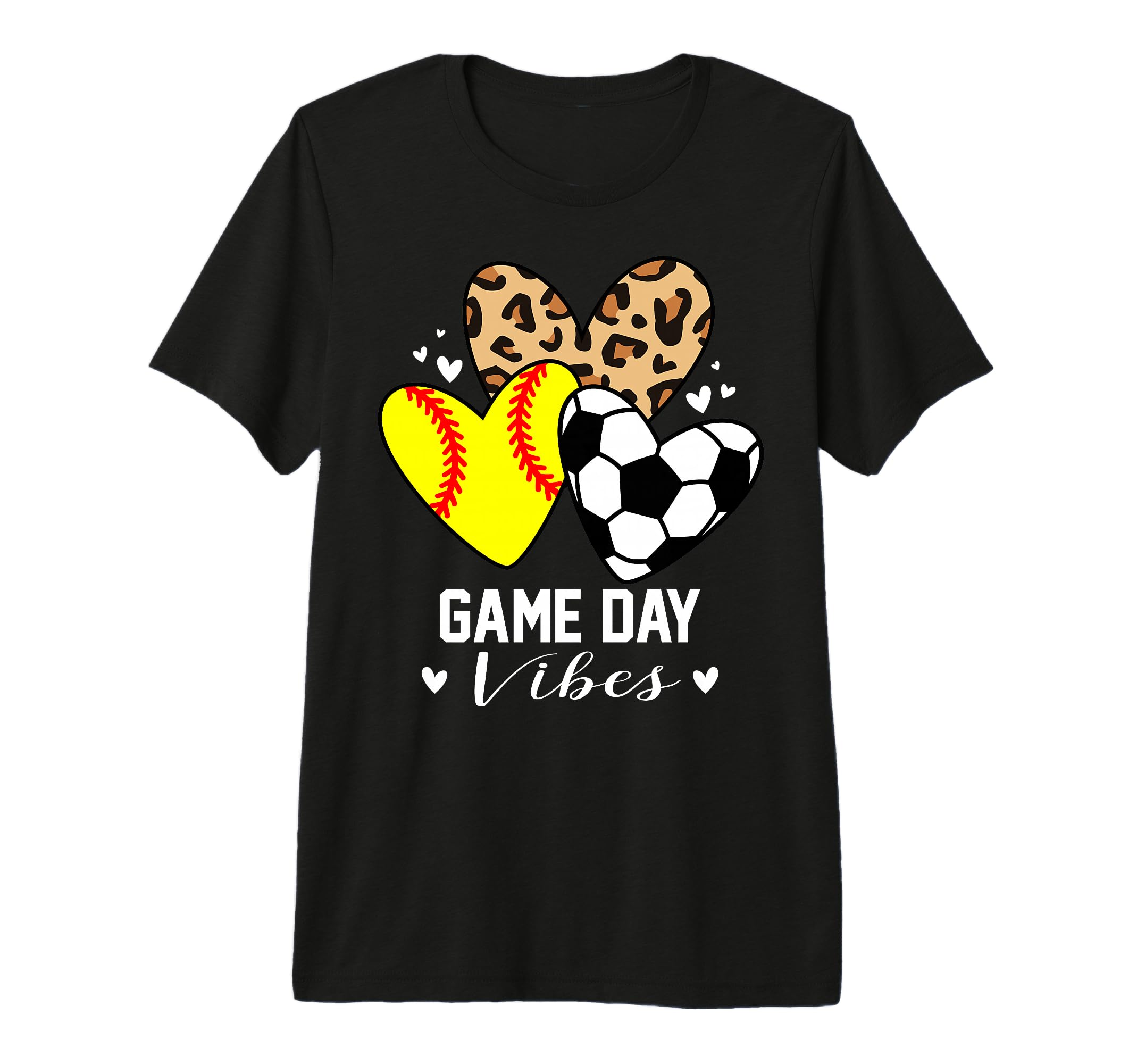 Game Day Vibes Funny Soccer Softball T-Shirt - Novelty Apparel for Adults