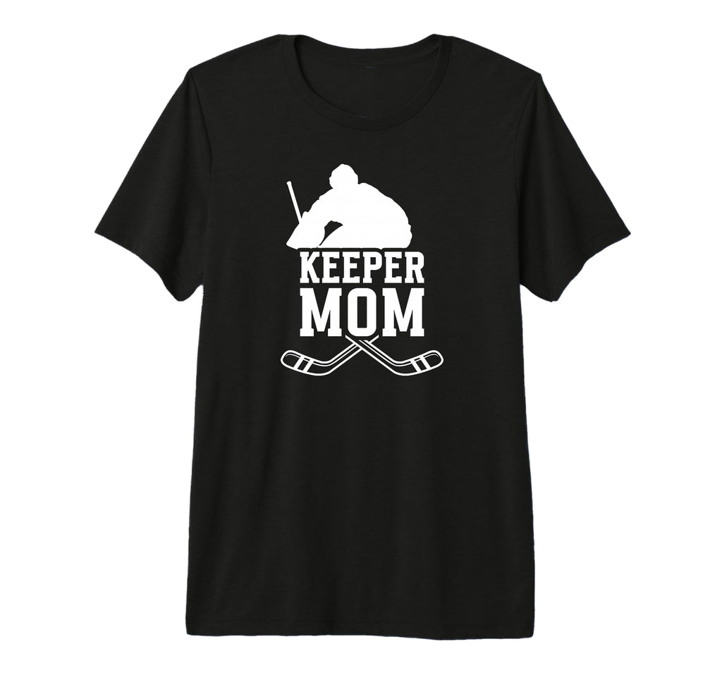 Ice Hockey Keeper Mom Ice Hockey T-Shirt - Fun Novelty Design Men Women