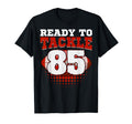 Football 85Th Birthday Player Tackle T-Shirt - Streetwear Style for Adults
