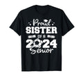 Proud Sister 2024 Senior Funny Soccer 2024 T-Shirt - Unique Graphic Unisex