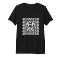 Jennifer Personalized Coquette Soccer T-Shirt - Streetwear Style Men Women