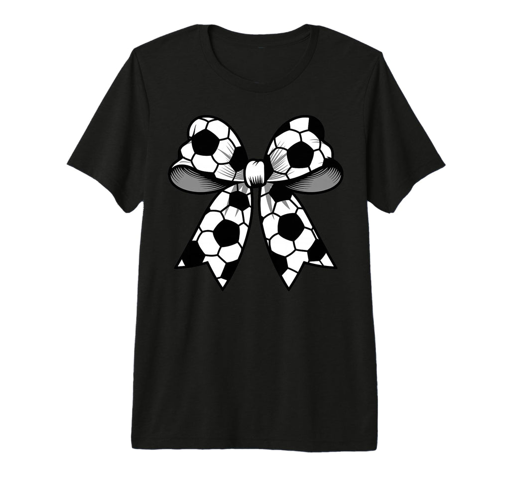 Soccer Coquette Bow Funny Soccer Mom T-Shirt - Custom Art Print Men Women