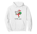 Fun Santa Footballer Soccer Player Tis Hoodie - Minimalist Print Men Women