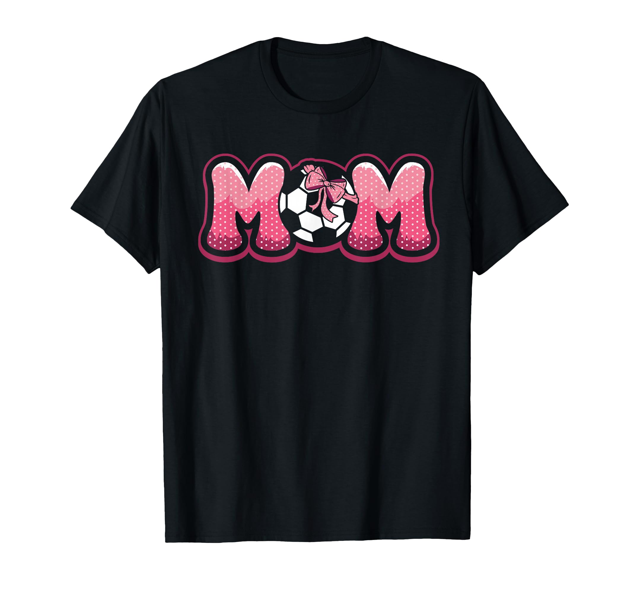 Soccer Mom Coquette Bow Game Day T-Shirt - Casual Everyday Wear Unisex