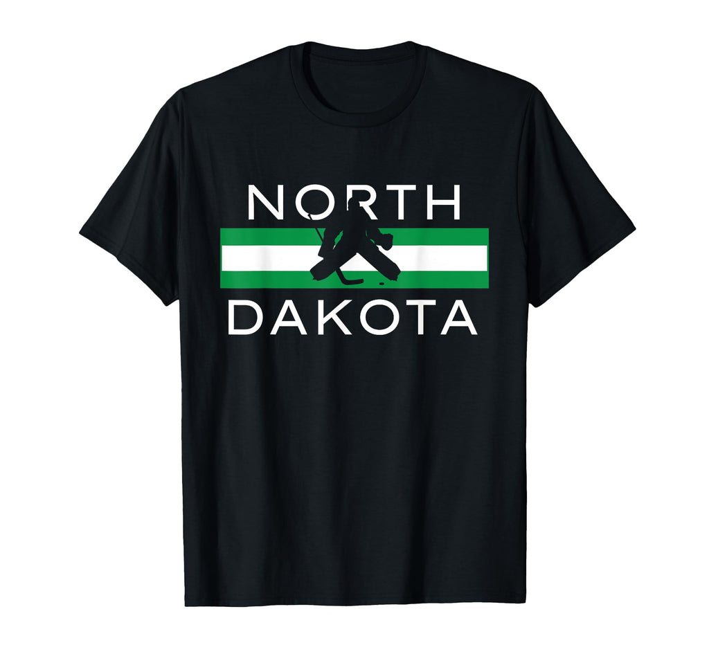 North Dakota Goalie Ice Hockey Player T-Shirt - Custom Art Print Men Women