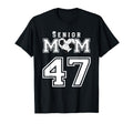 Proud Senior Soccer Mom Custom Jersey T-Shirt - Minimalist Print Unisex