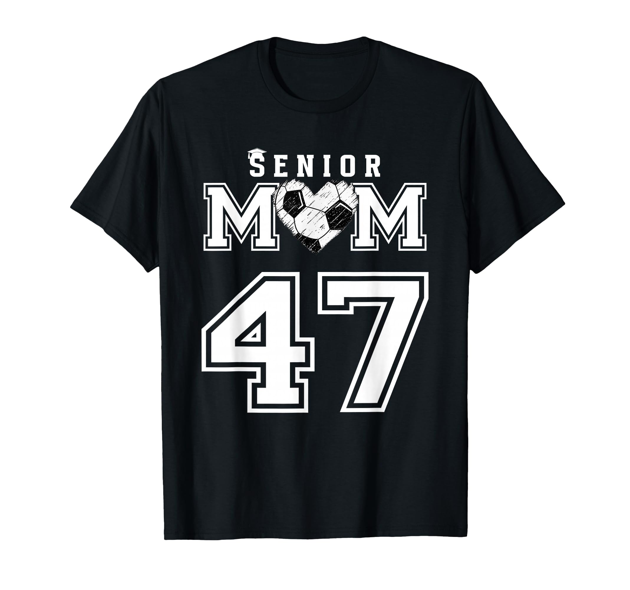 Proud Senior Soccer Mom Custom Jersey T-Shirt - Minimalist Print Unisex