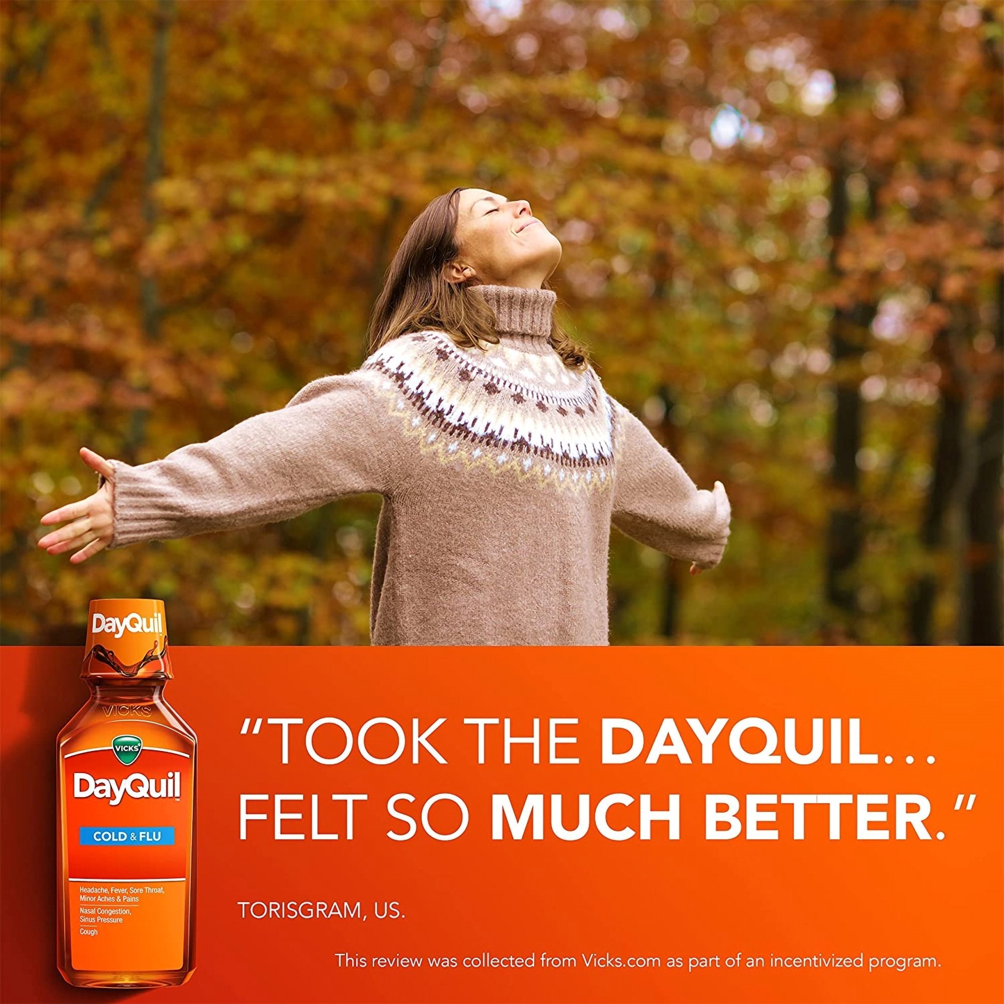 Vicks DayQuil Cold & Flu Liquid 32390001435