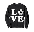 Love Soccer Futbol Sweatshirt - Custom Art Print for Adults