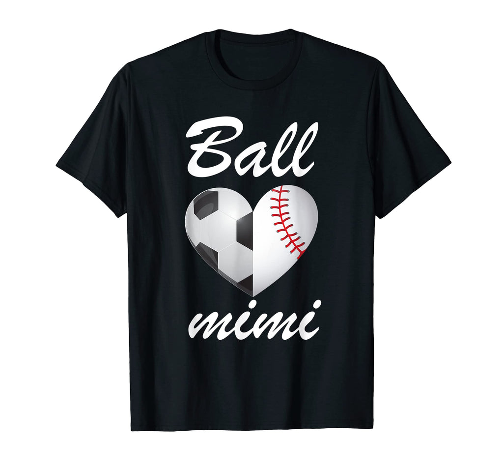 Ball Mimi Funny Soccer And Baseball T-Shirt - Fun Novelty Design Unisex