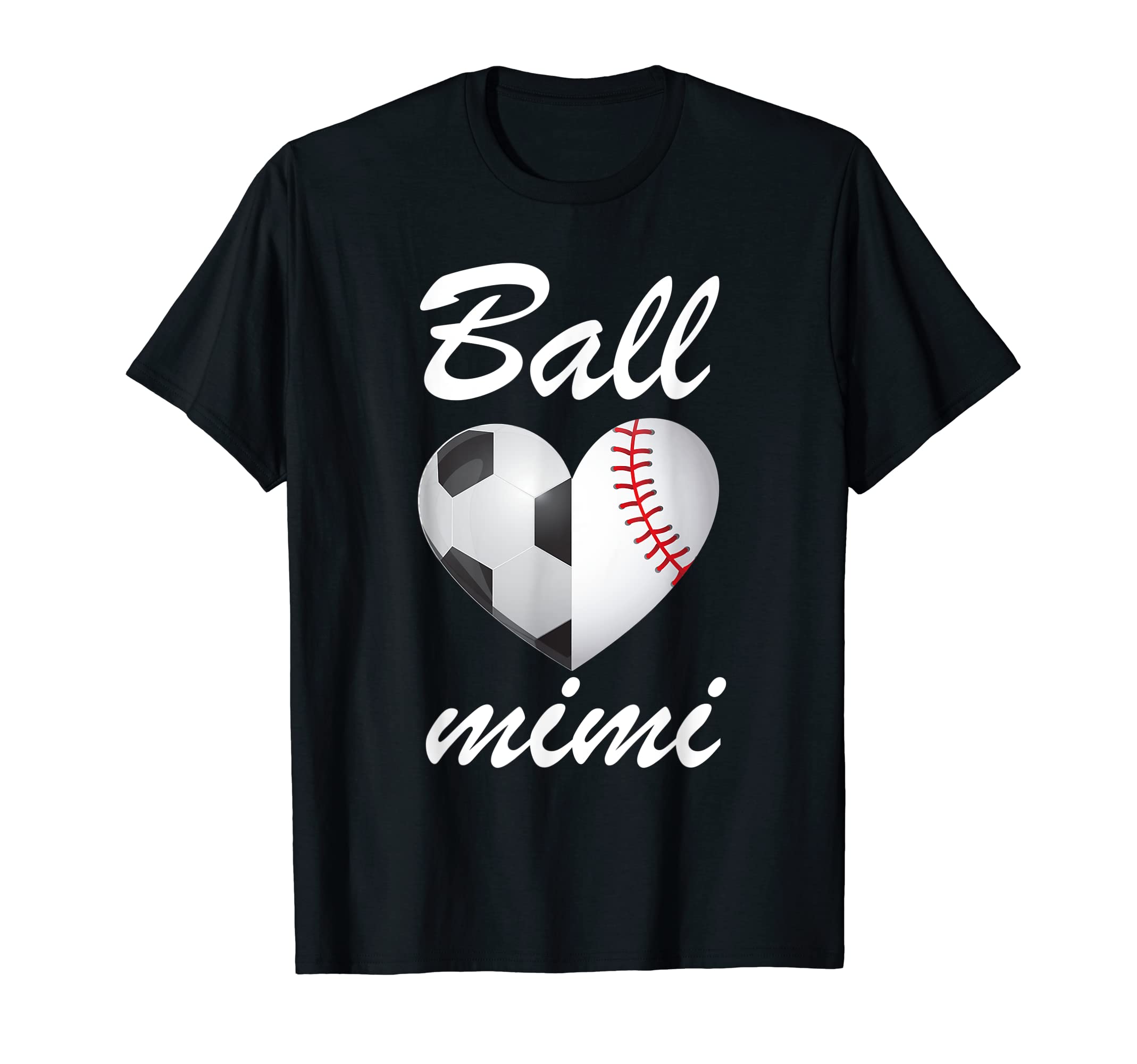 Ball Mimi Funny Soccer And Baseball T-Shirt - Fun Novelty Design Unisex