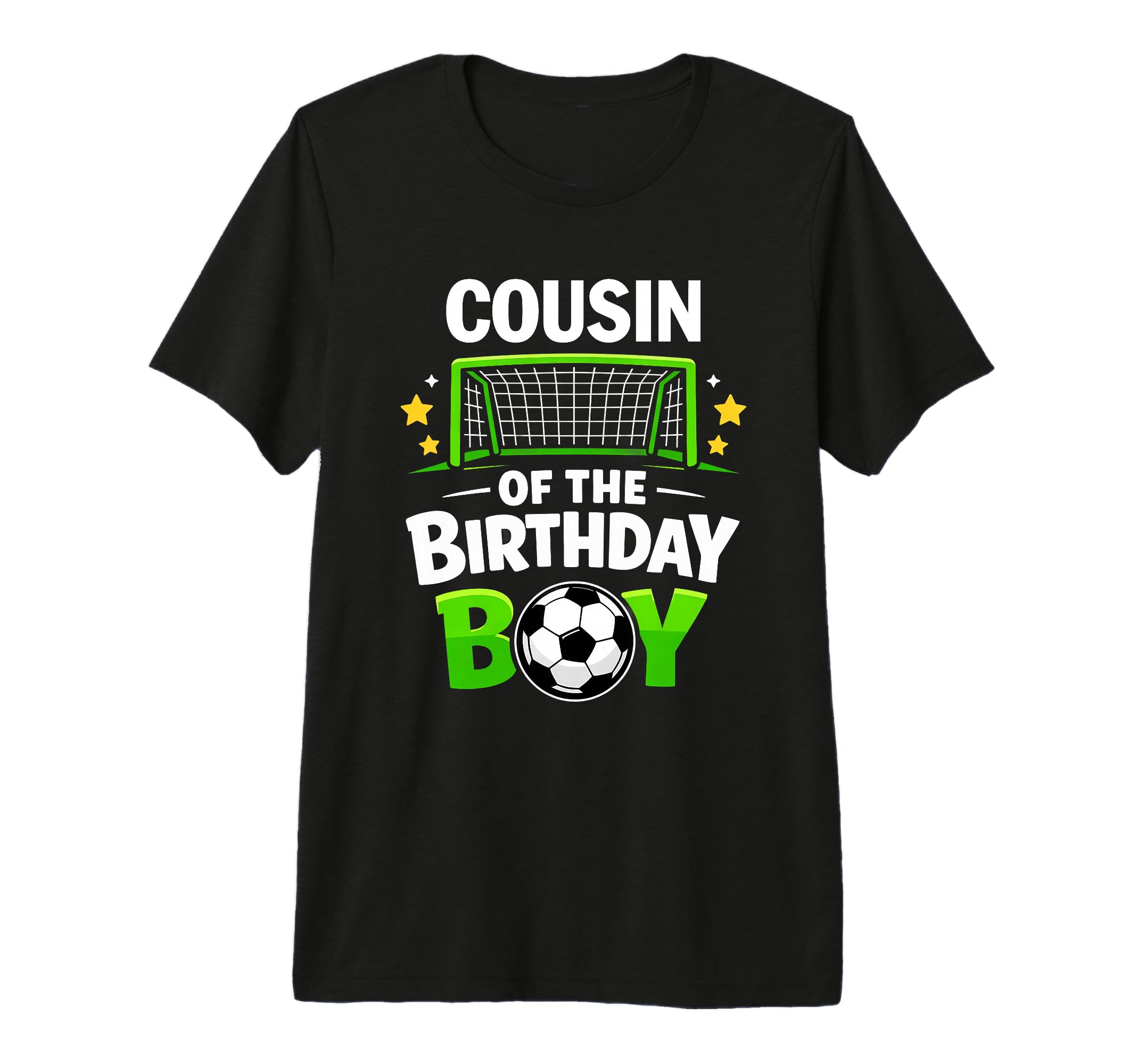 Cousin Birthday Soccer Ball Family T-Shirt - Minimalist Print for Adults