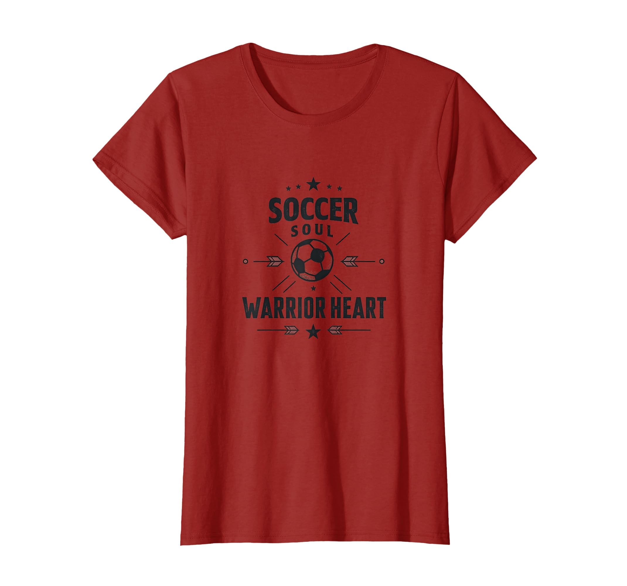 Soccer Soul Warrior Heart T-Shirt - Custom Art Print Men Women