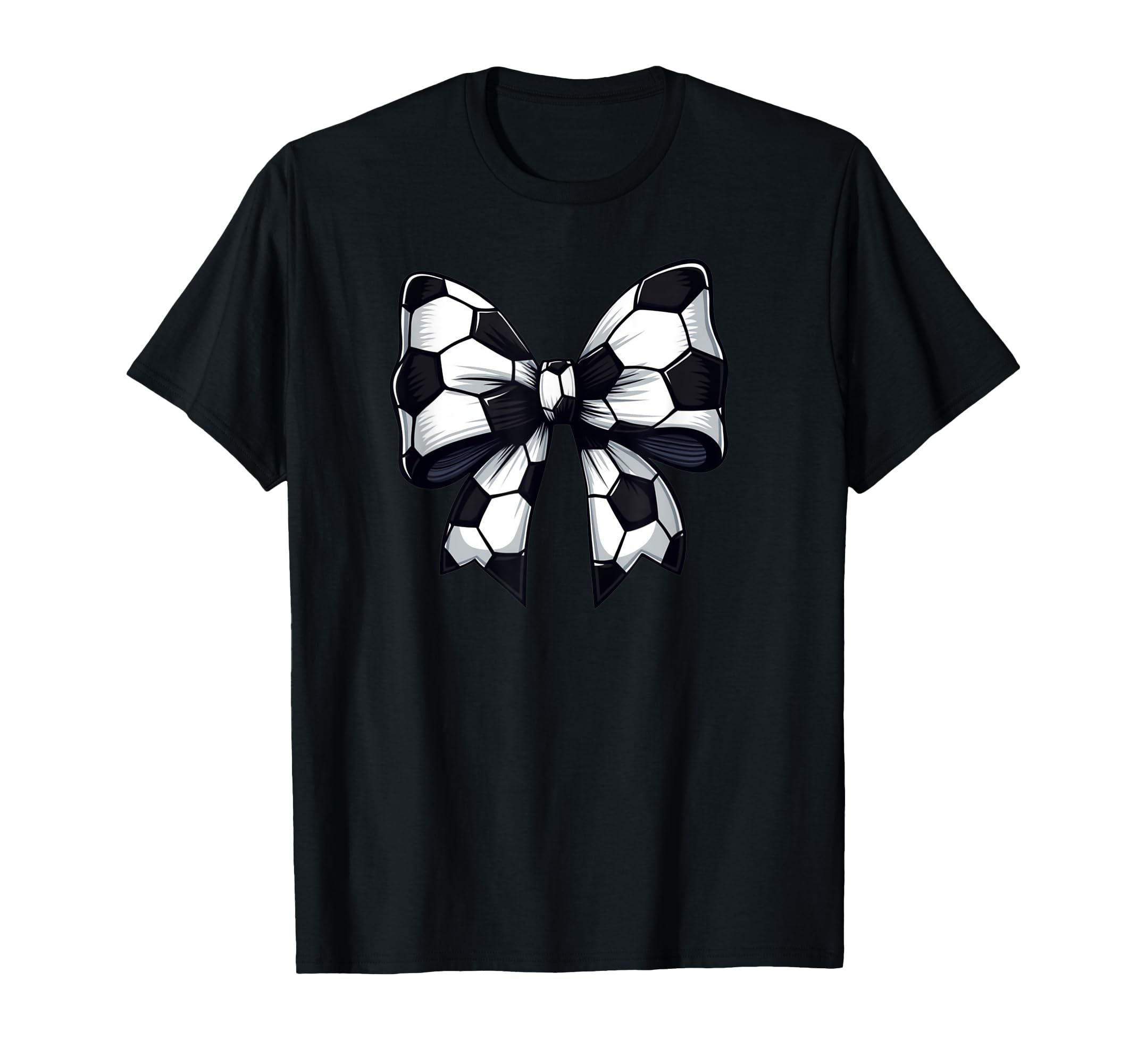 Soccer Coquette Bow Soccer Team Game Day T-Shirt - Novelty Apparel Unisex