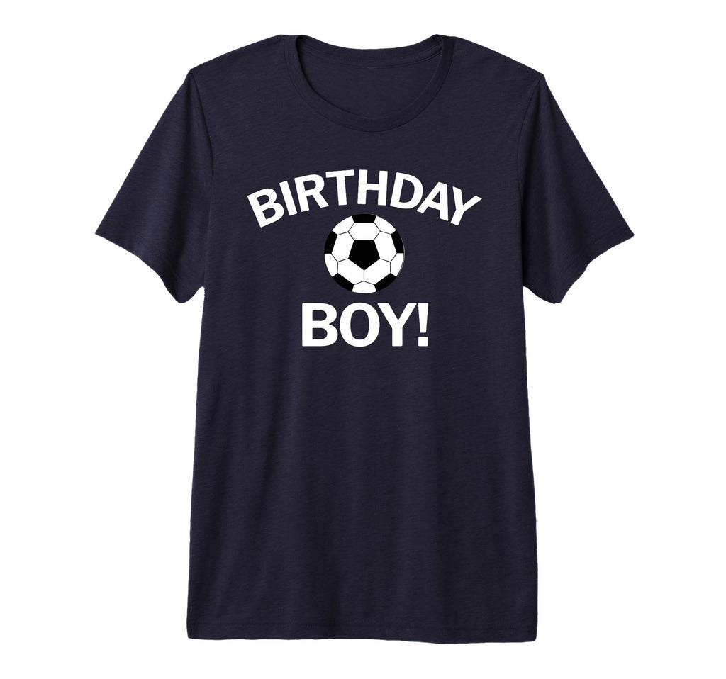 Birthday Soccer Tri Blend T-Shirt - Casual Everyday Wear Men Women
