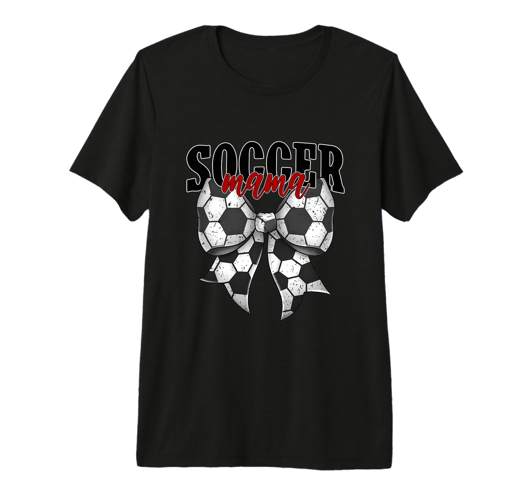 Soccer Mama Coquette Bow Proud Soccer T-Shirt - Custom Art Print Unisex