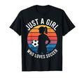 Soccer Players Just Who Loves T-Shirt - Casual Everyday Wear for Adults