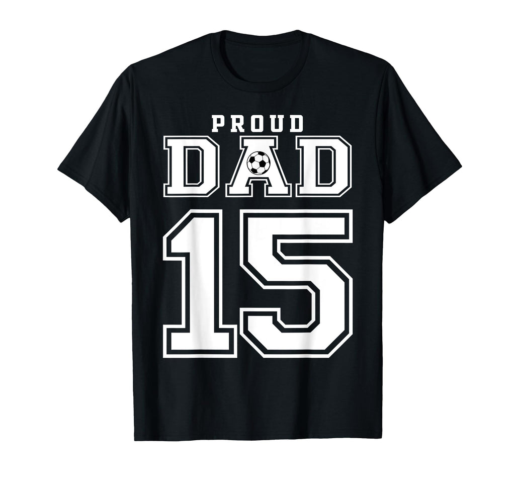 Number 15 Custom Proud Soccer Futbol T-Shirt - Graphic Print for Adults