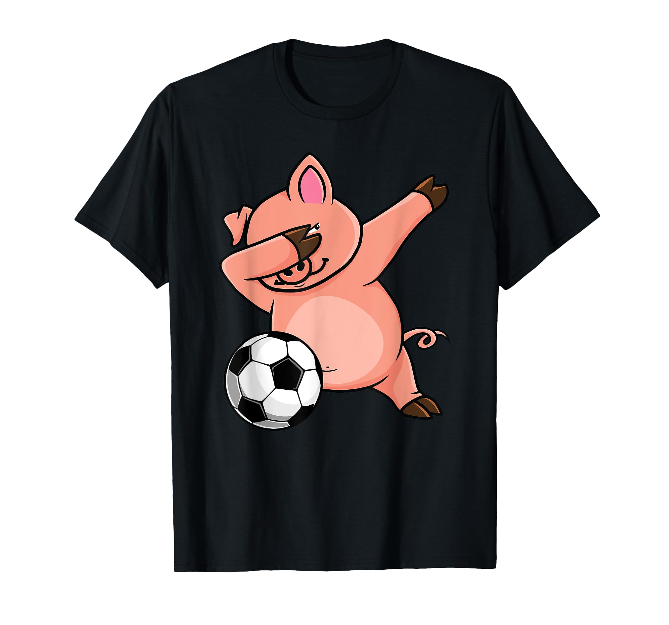 Dabbing Pig Funny Soccer Lovers T-Shirt - Minimalist Print Men Women