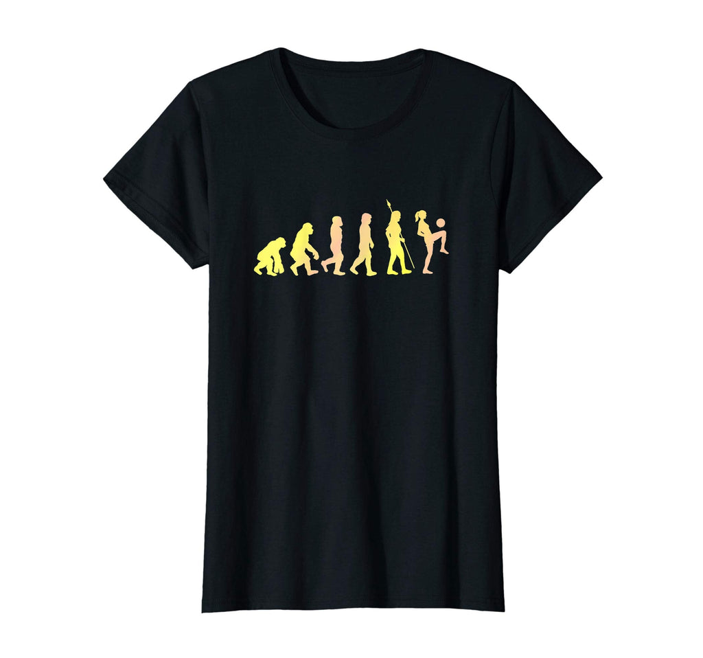 Womens Evolution Soccer Gift Coach T-Shirt - Trendy Graphic Men Women