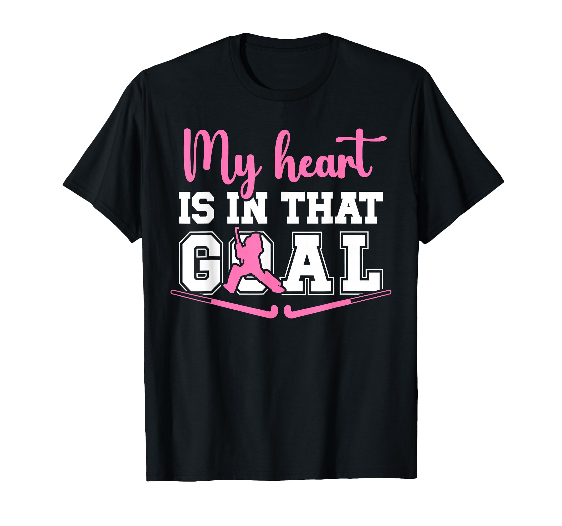 Proud Field Hockey Goalkeeper Mom T-Shirt - Casual Everyday Wear Men Women