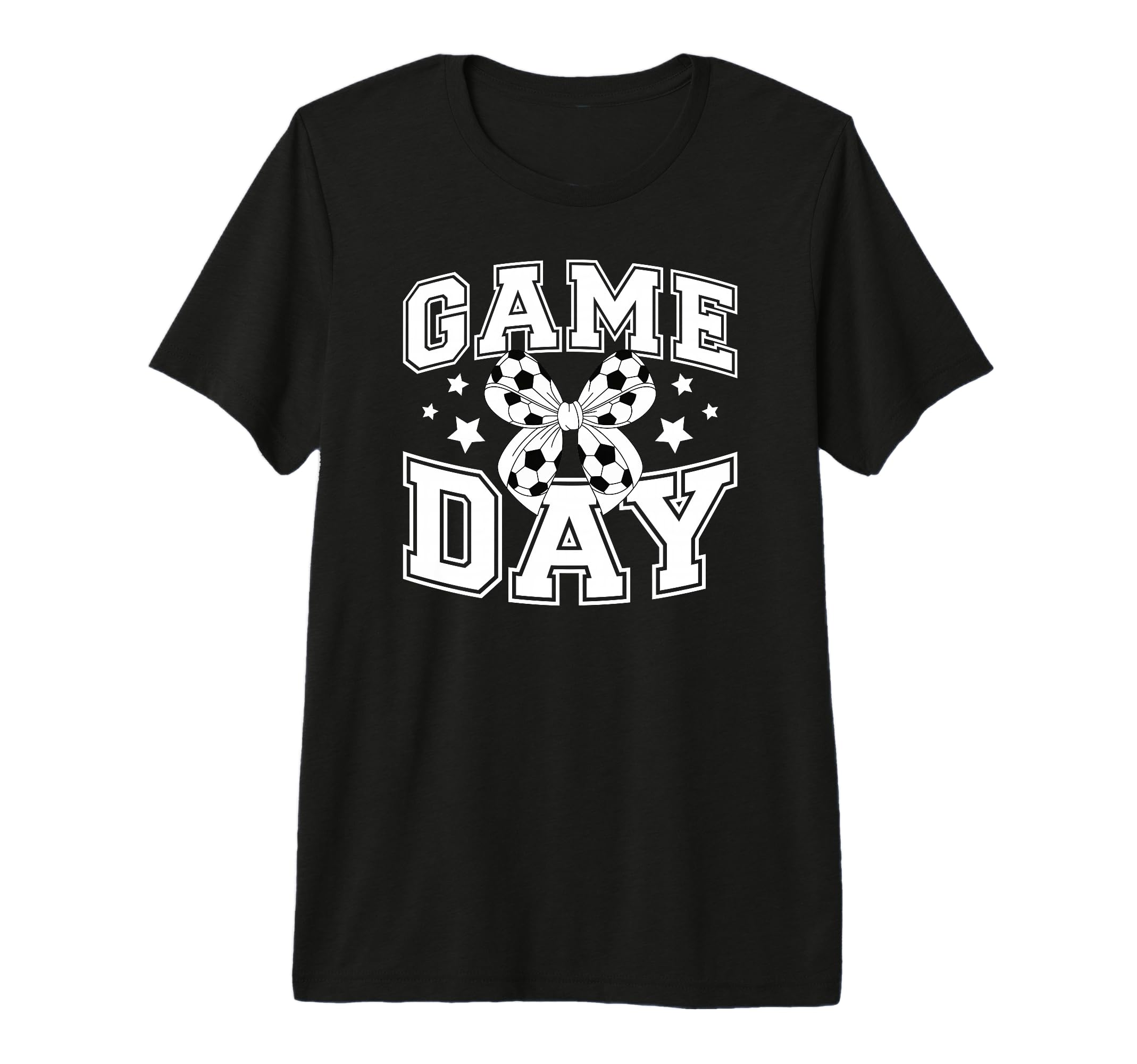Game Day Coquette Soccer Game Day T-Shirt - Novelty Apparel for Adults