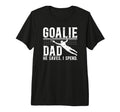 Mens Funny Soccer Goalie Dad Soccer T-Shirt - Minimalist Print Men Women