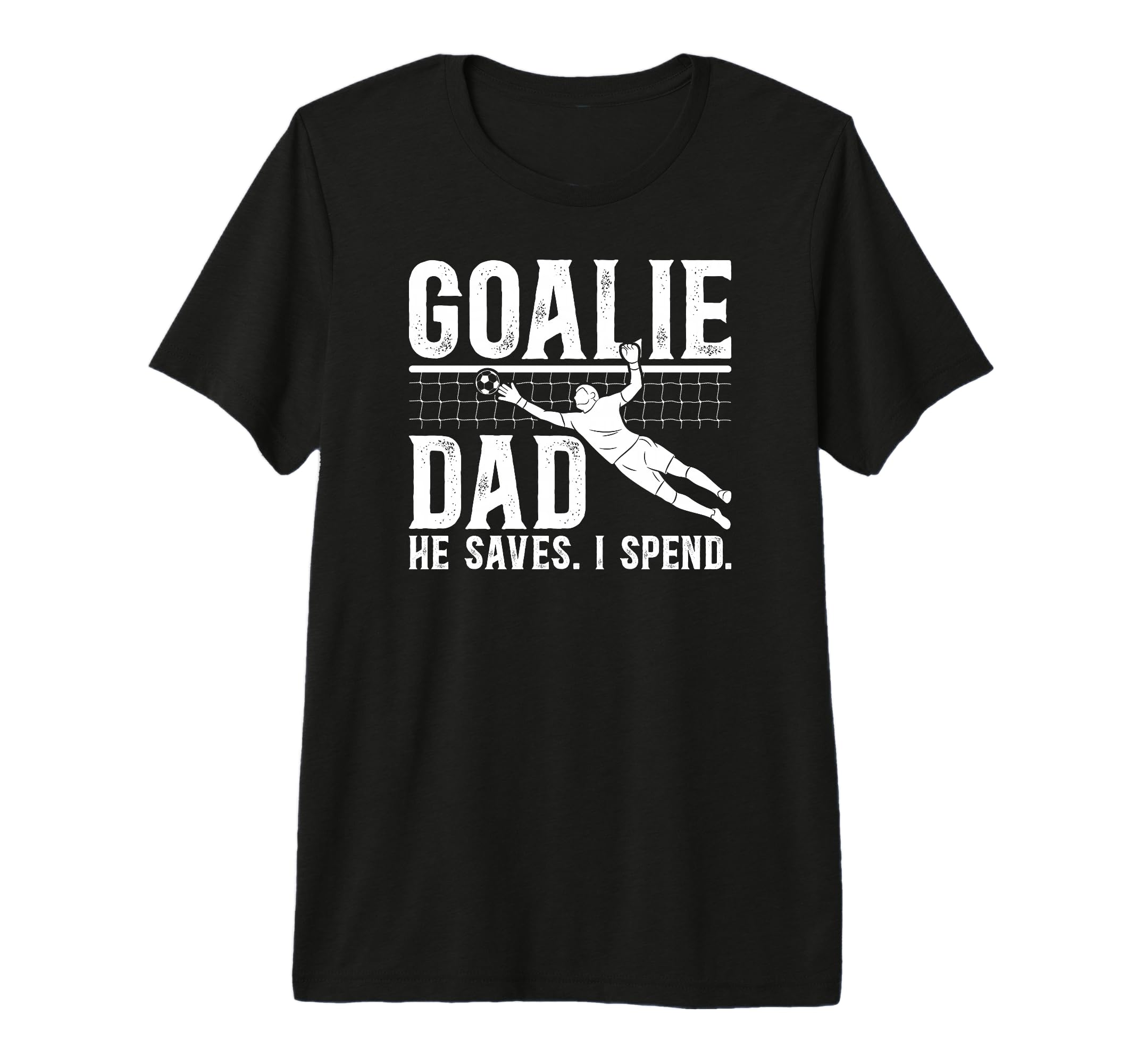 Mens Funny Soccer Goalie Dad Soccer T-Shirt - Minimalist Print Men Women
