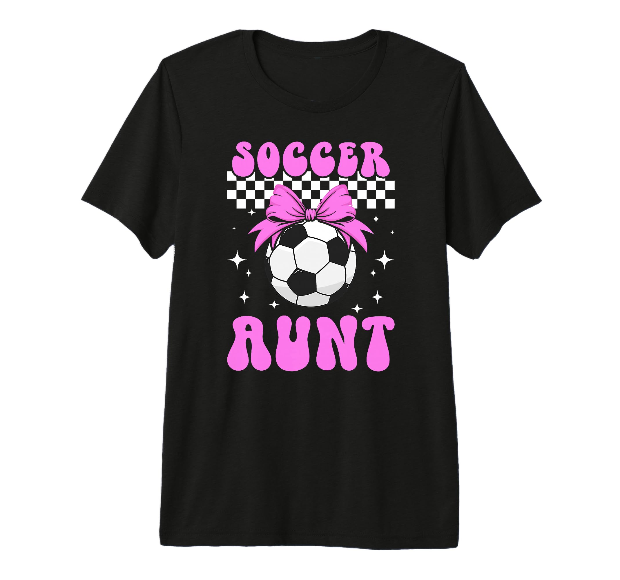 Soccer Aunt Soccer Player Auntie T-Shirt - Minimalist Print for Adults