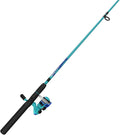 Zebco Splash Junior Spinning Reel and Fishing Rod Combo, 4-Foot 2-Piece Fishing Pole, Size 10 Reel, Changeable Right- or Left-Hand Retrieve, Pre-Spooled with 6-Pound Zebco Line